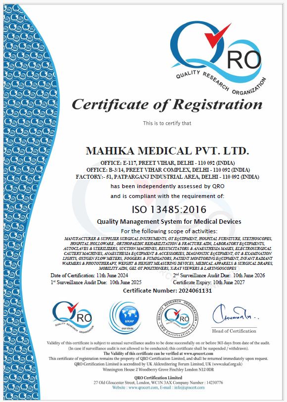 Medical Equipment Quality Certifications